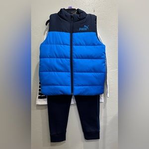 NEW~ Puma Kids 3 Piece Vest Set Size XS-5/6